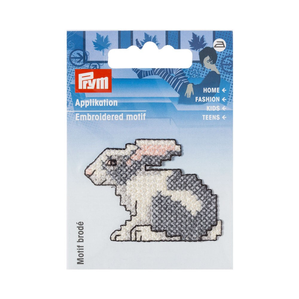 PRYM Gri Örme Tavşan Desenli Aplike - 924286